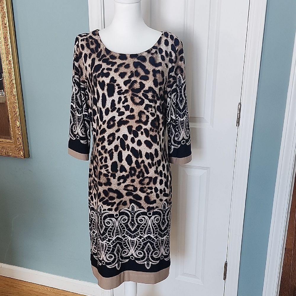 🌼SALE🌼SALE🌼Elegant Animal Print Long Sleeve Dress